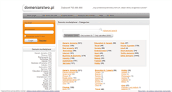Desktop Screenshot of domeniarstwo.pl